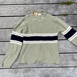 Item 68 Vintage knit, green sweater, Size Small